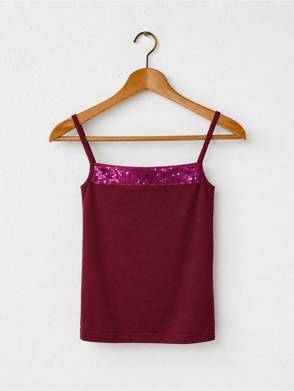 Y2K vintage disco sequin pink  cami S